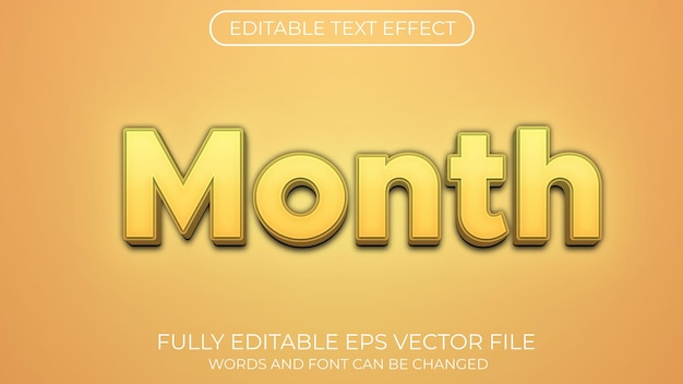 Monat Texteffekt