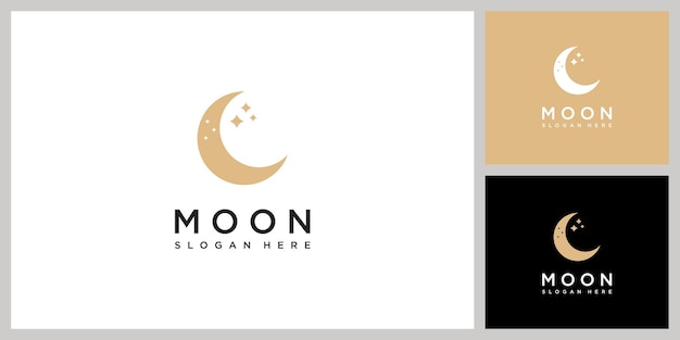 Mond-logo-vektor-design-vorlage