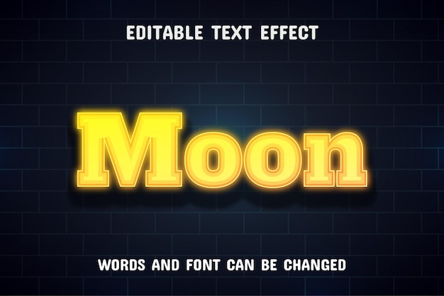 Mondtext neontexteffekt