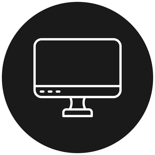 Monitor-Vektor-Symbol kann für Computerprogrammierung verwendet werden