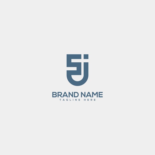 Monogram professioneller einzigartiger Buchstabe SJ JS Logo-Design-Schablone Initialen Geschäftslogo
