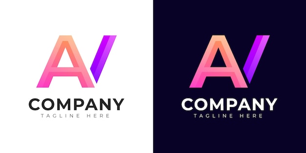 Monogramm a und na anfangsbuchstaben-logo-design