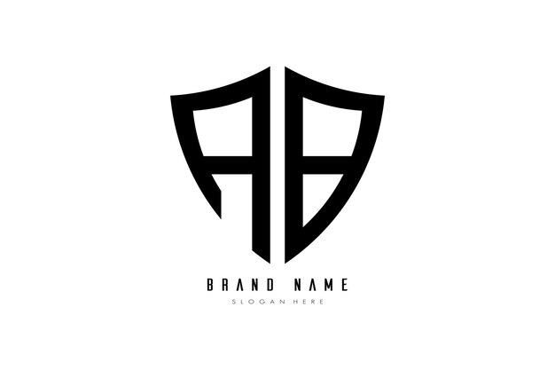 Monogramm AB für elegantes Branding und Identität