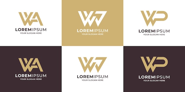 Monogramm-brieflogo für geschäfts- und markeninspirationslogo