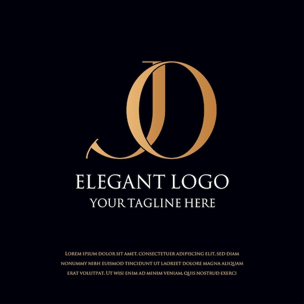 Vektor monogramm-elegante logos