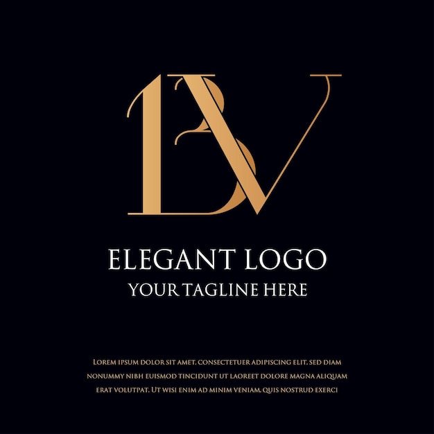 Vektor monogramm-elegante logos