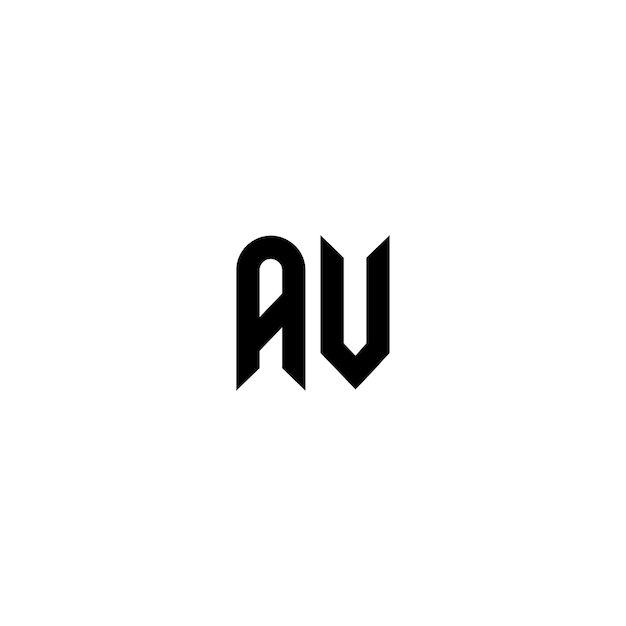 Monogramm-Logo-Design Buchstaben-Text-Name-Symbol Monochrom-Logotyp-Alphabet-Zeichen-Einfach-Logo