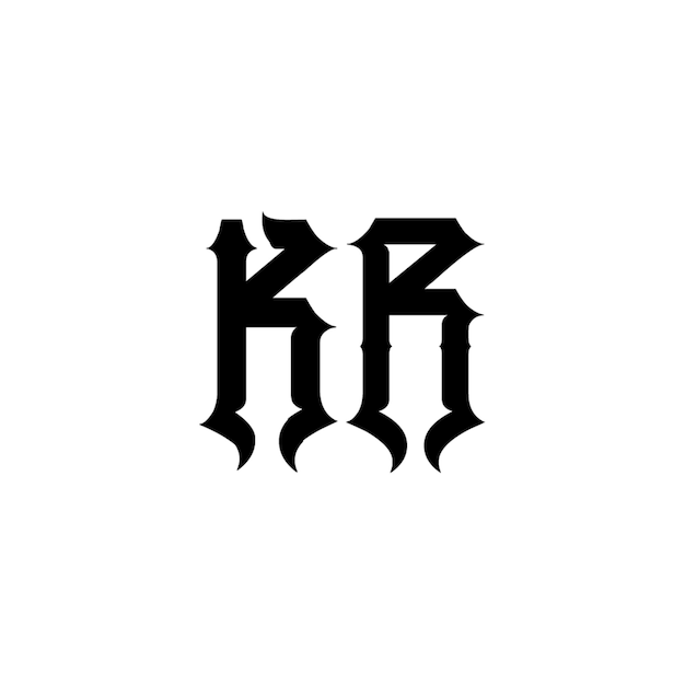 Monogramm-Logo-Design Buchstaben-Text-Namen-Symbol Monochrom-Logotipp-Alphabet-Zeichen-Einfach-Logo