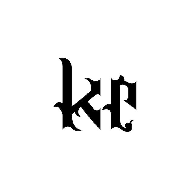 Monogramm-Logo-Design Buchstaben-Text-Namen-Symbol Monochrom-Logotipp-Alphabet-Zeichen-Einfach-Logo