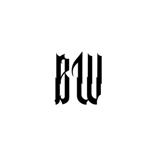 Monogramm-Logo-Design Buchstaben-Text-Namen-Symbol Monochrom-Logotipp-Alphabet-Zeichen-Einfach-Logo