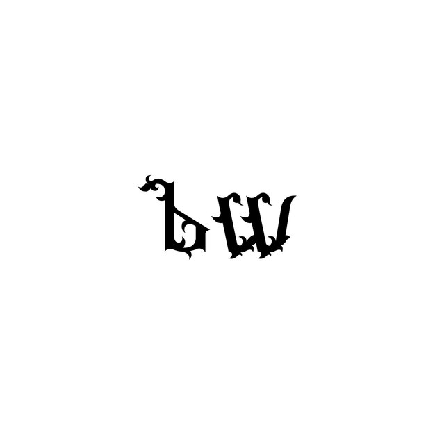 Monogramm-Logo-Design Buchstaben-Text-Namen-Symbol Monochrom-Logotipp-Alphabet-Zeichen-Einfach-Logo