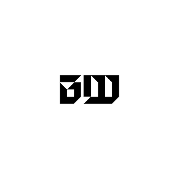 Monogramm-Logo-Design Buchstaben-Text-Namen-Symbol Monochrom-Logotipp-Alphabet-Zeichen-Einfach-Logo