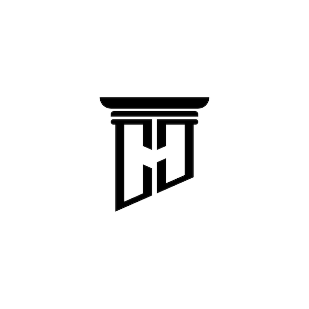 Monogramm-Logo-Design Buchstaben-Text-Namen-Symbol Monochrom-Logotipp-Alphabet-Zeichen-Einfach-Logo