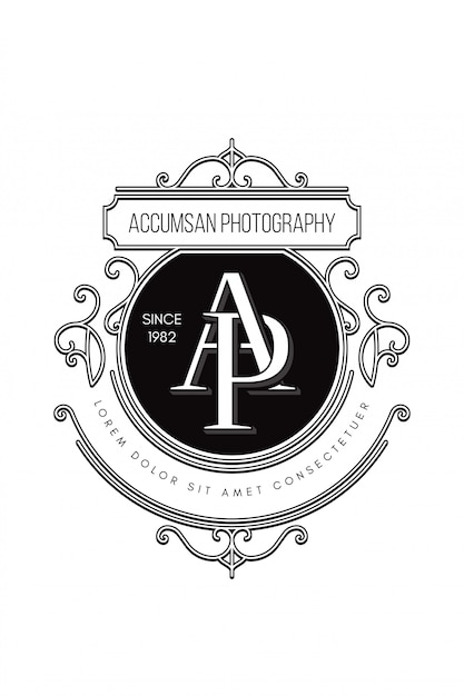 Monogramm-logo-fotografie ap