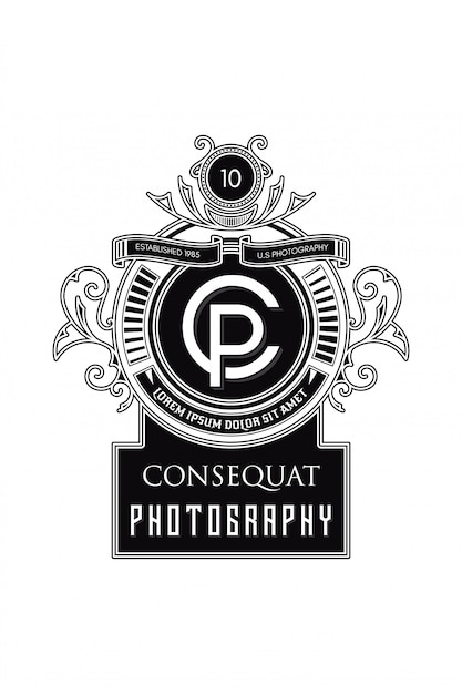 Monogramm-logo-fotografie cp