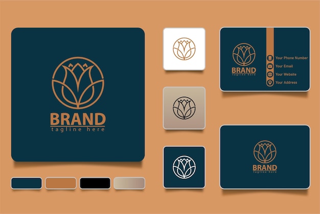 Monogramm-logo-premium-vektor