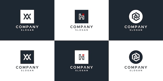 Monogramm-logo-set