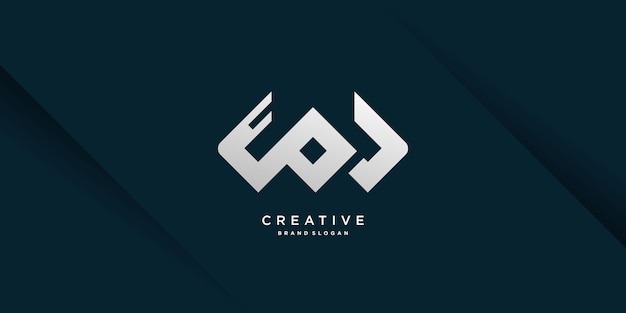 Monogrammbuchstabe m logo mit modernem coolem kreativkonzept für initiale oder firma teil 3