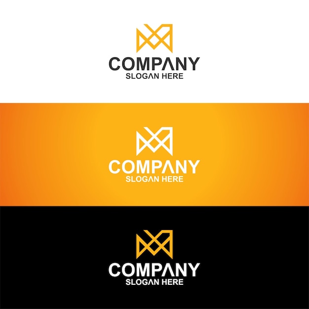 Monogrammsammlung logo design premium-vektor premium