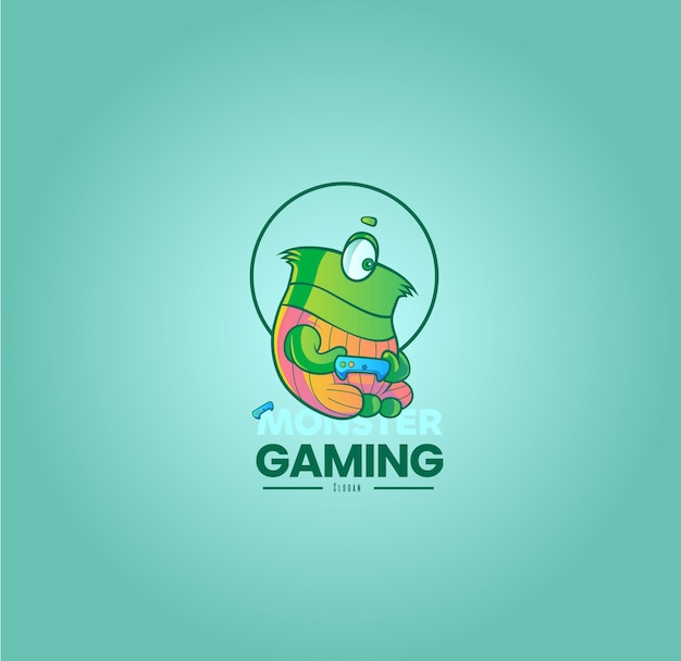 Monster-gaming-vektor-logo-design-vorlage