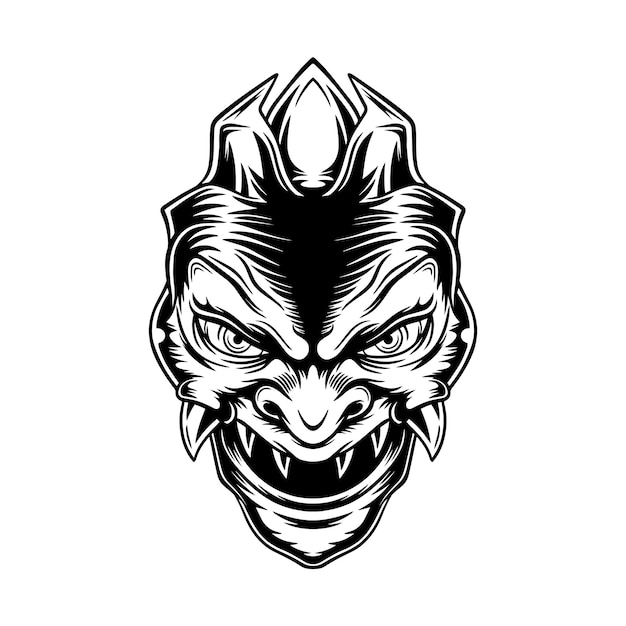 Monster maskottchen logo design