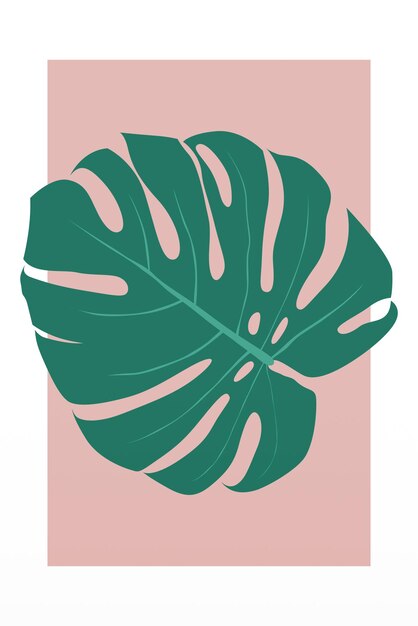 Monstera blatt blume wandkunst poster monstera blatte wanddekor druckbar botanische wandkunst dekor poster