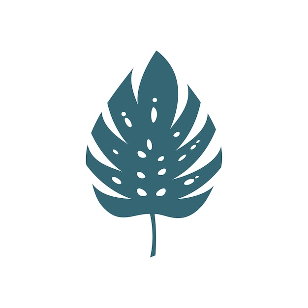 Vektor monstera-blatt-logo