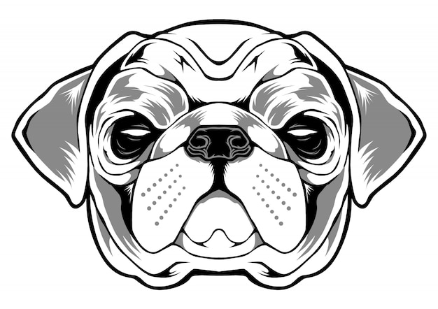 Mops Hund Illustration