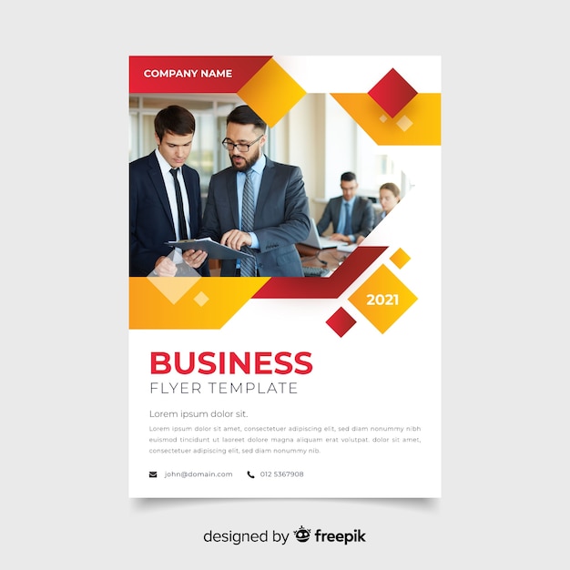 Mosaik business flyer vorlage