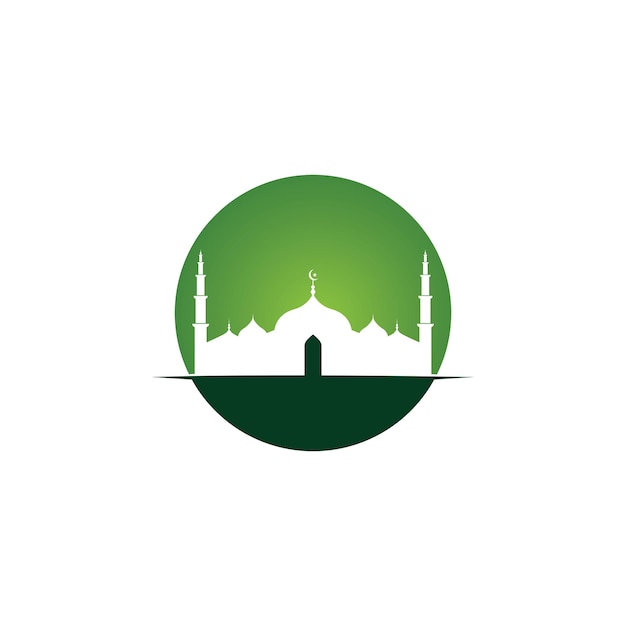 Moschee muslimische Symbol Vektor Illustration Design-Vorlage