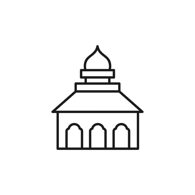 Moschee-vektor-symbol-illustration