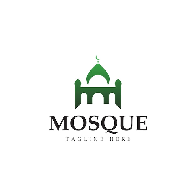 Vektor moschee-vorlage, logo-design, moschee-logo-design