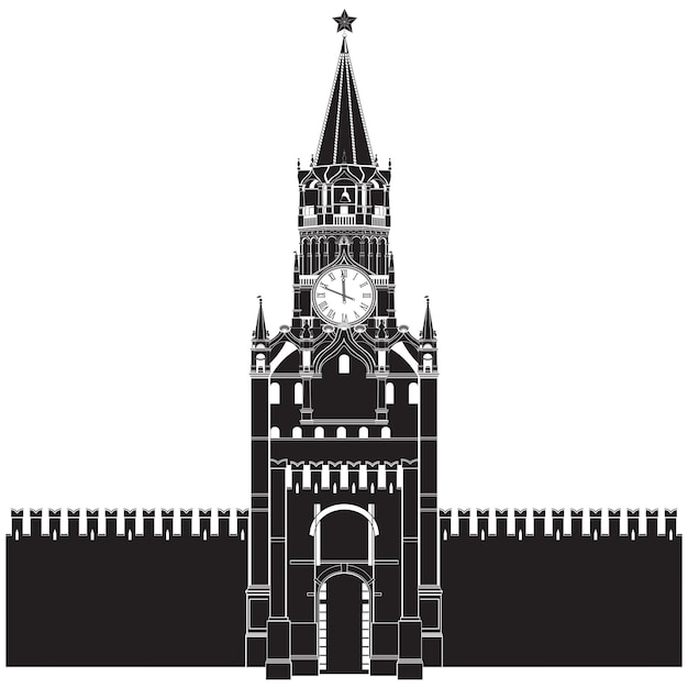 Moskauer kreml-turm in russland