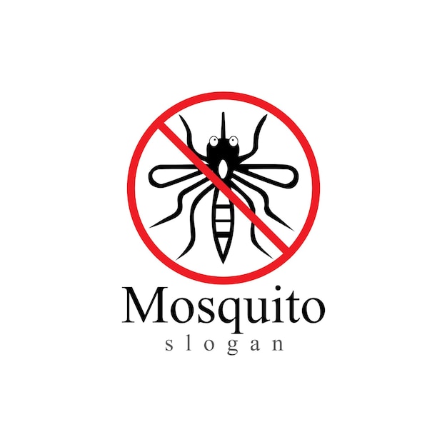 Moskito-insekten-tier-logo-vektor-illustrationsvorlage