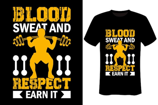 Vektor motivierend - training - fitnessstudio t-shirt design