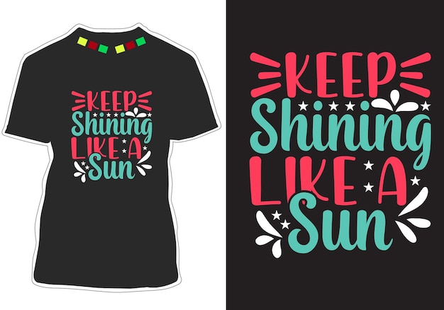 Motivierende typografie zitiert t-shirt-design