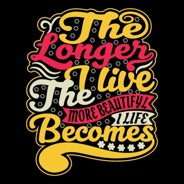 Motivierendes T-Shirt-Design mit handgeschriebener Typografie