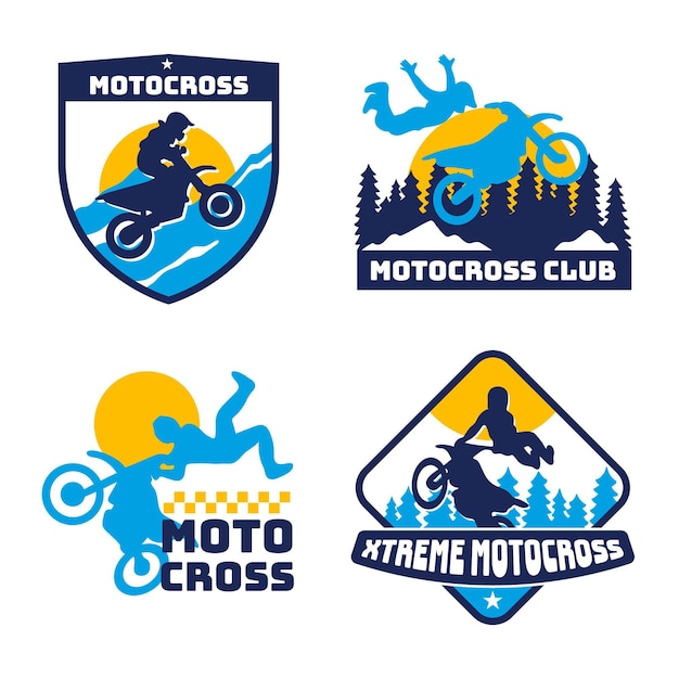 Motocross-logo-sammlung