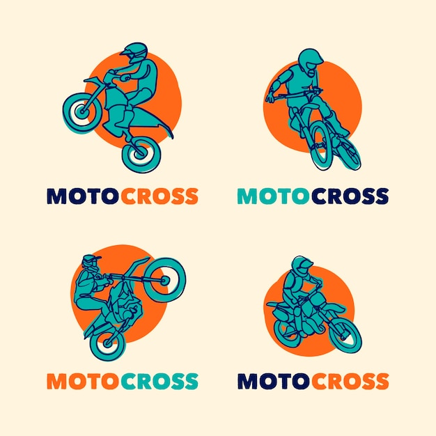 Motocross-logo-sammlung