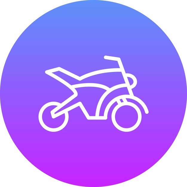 Vektor motorbike vector icon illustration of transport iconset