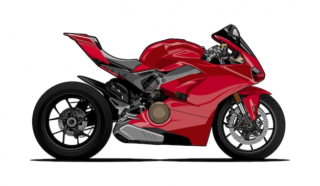 Motorrad Illustration