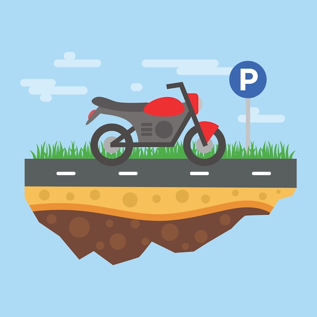 Motorrad-parken-abbildung