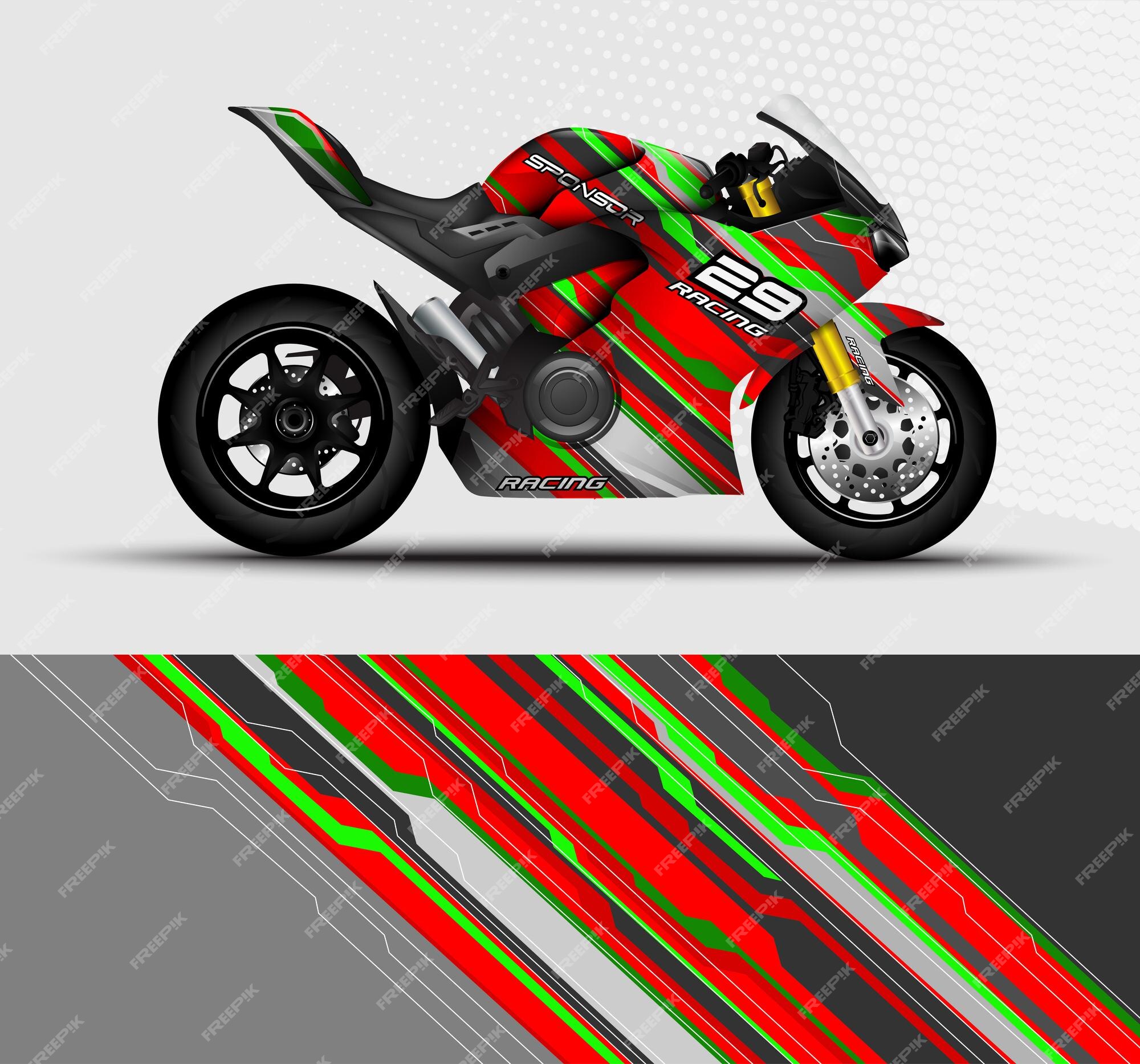 Motorrad-sportbikes-wrap-aufkleber und vinyl-sticker-design