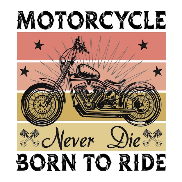 Motorrad-T-Shirt-Design