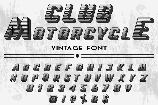 Motorrad typografie