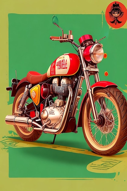 Motorradillustration