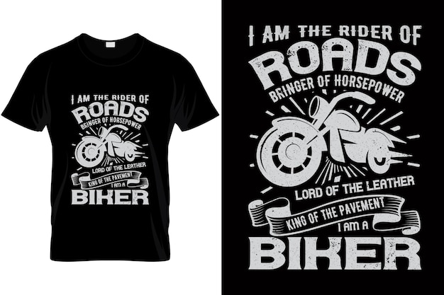 Vektor motorradvektor für biker-t-shirt-design. bike-shirt