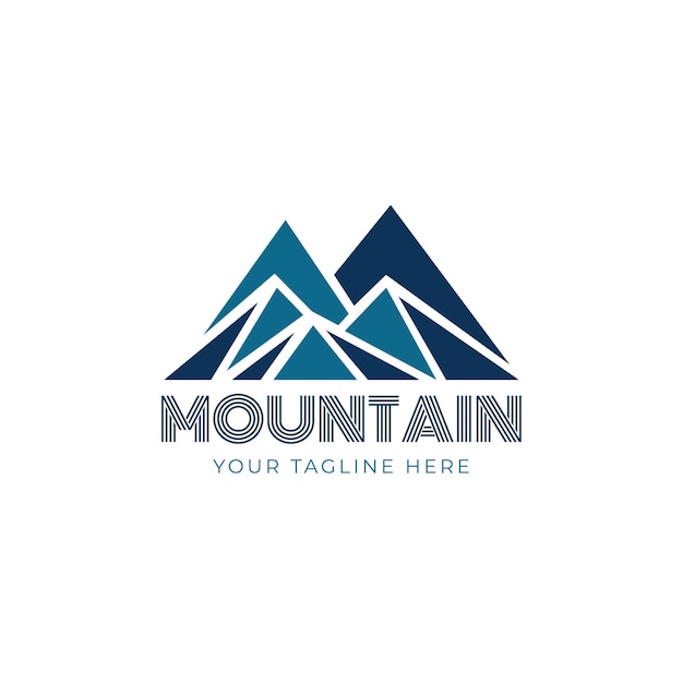 Mountain logo design vorlage
