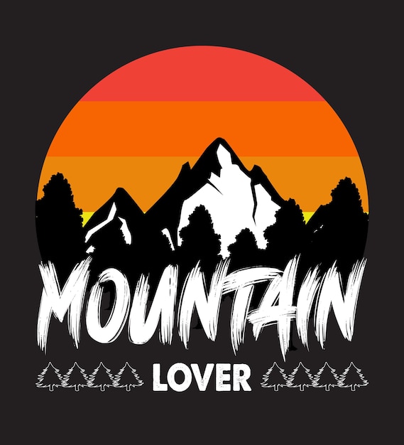 Mountain lover t-shirt-design