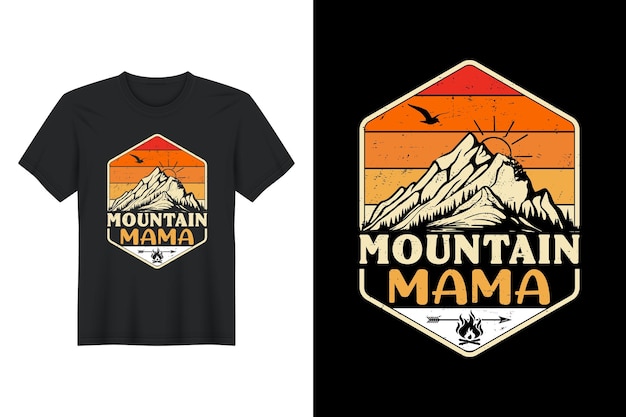 Mountain mama t-shirt design